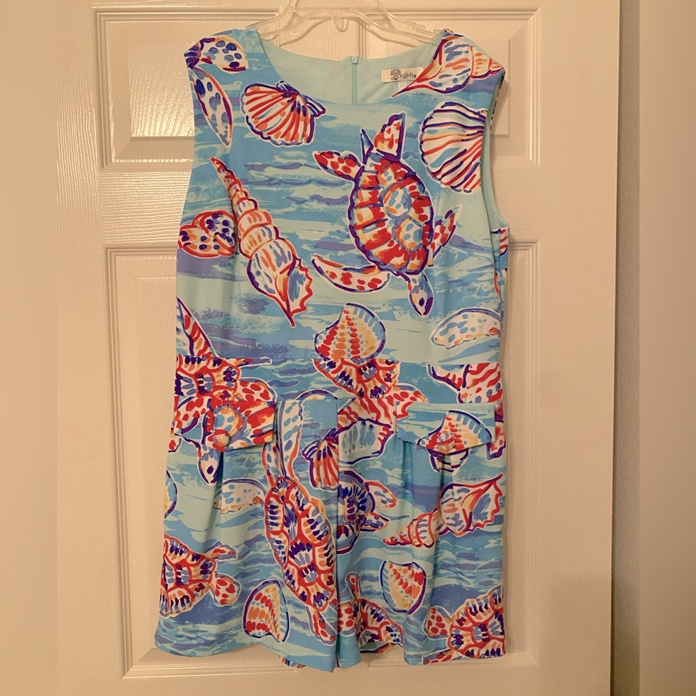 NWT Tropical themed scuba romper